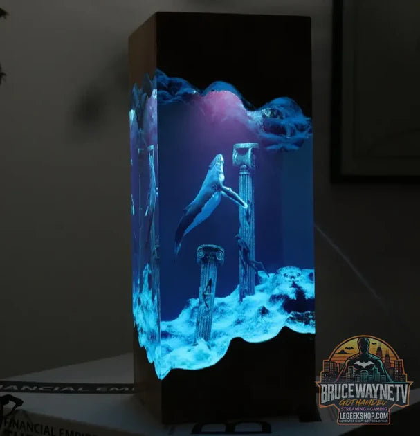 Guide d'achat : Statue Lumineuse Résine & Bois – Art Marin Grotte Baleine Plongeurs Décoration LED