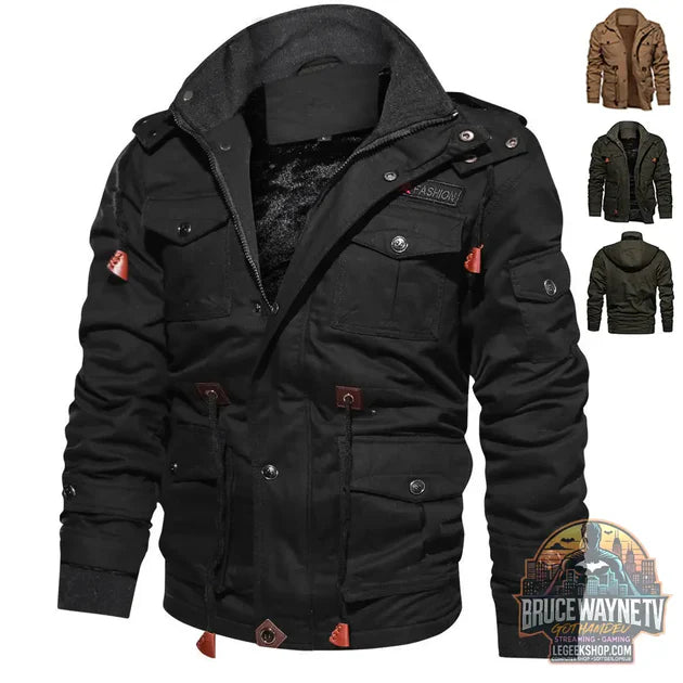 Guide d'achat : 🧥 Veste Cargo Homme Hiver Capuche Détachable Multi-Poches 🧥