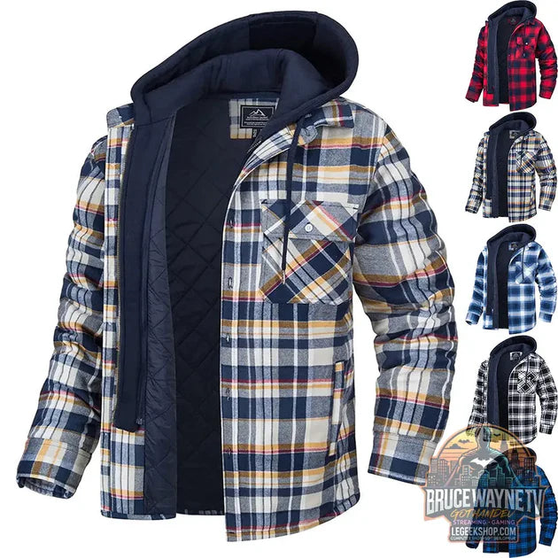 Guide d'achat : 🧥 Veste Homme Carreaux Capuche Rembourrée Hiver Chaud 🧥