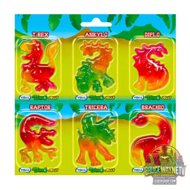 Guide d'achat : Vidal Dino Jelly, 6 bonbons gélifiés en forme de dinosaure de 11g (paquet de 11)