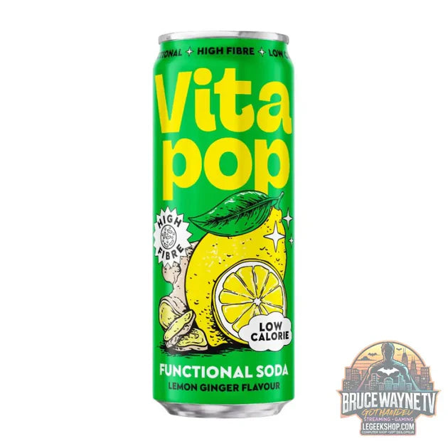 Guide d'achat : Vita Pop Lemon Ginger, boisson fonctionnelle au goût de gingembre et de citron de 330ml (Pack de 12)