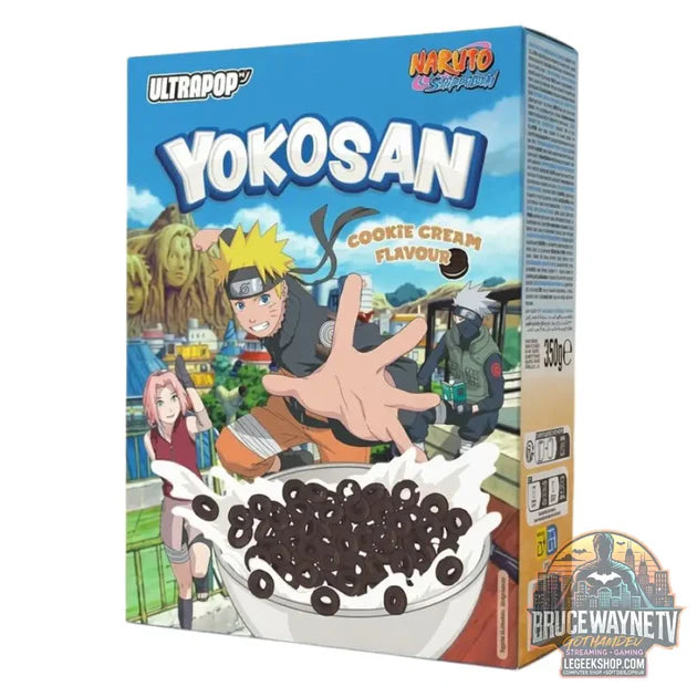 Guide d'achat : Yokosan Naruto Cereal Cookies Cream Saveur, céréales au goût de cookies et crème de 350 g (Lot de 8)