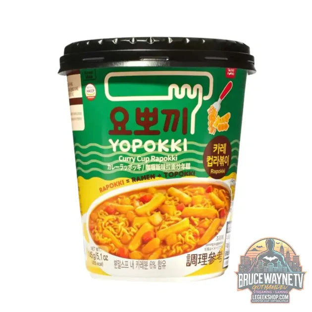 Guide d'achat : Yopokki Curry Cup Rapokki, nouilles et topokki instantanés au curry de 145g (Paquet de 16)