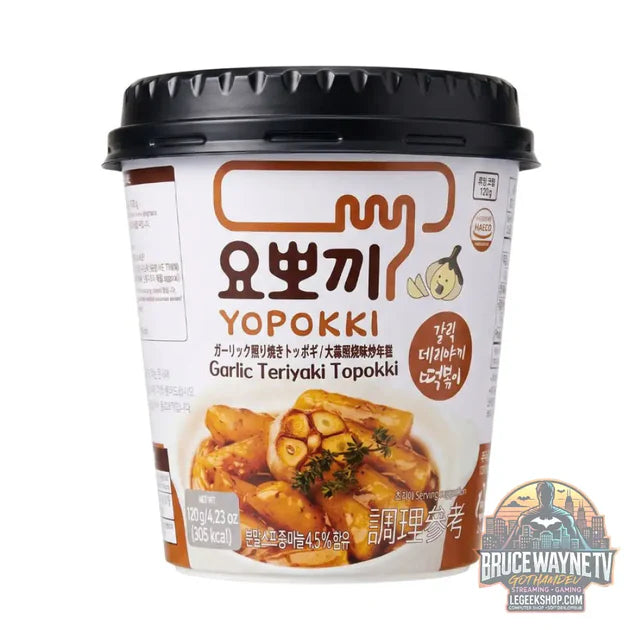 Guide d'achat : Yopokki Garlic Teriyaki Topokki Cup, yopokki à l'ail et sauce teriyaki de 120 g (Pack de 30)