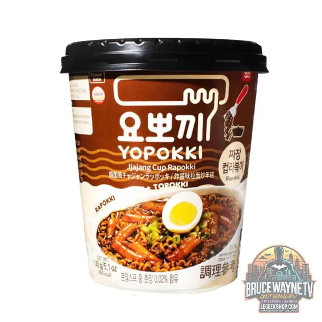 Guide d'achat : Yopokki Jjajang Cup Rapokki, nouilles et topokki en tasse avec haricots noirs de 145g (Paquet de 16)