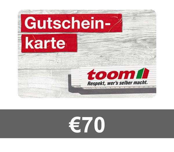 TOOM Baumarkt EUR 70 Gift Card DE