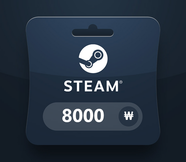 Steam Wallet KRW 8000 Gift Card KR