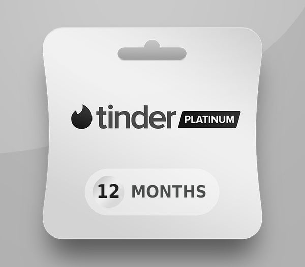 Tinder Platinum - 12 Month Subscription Key AZ