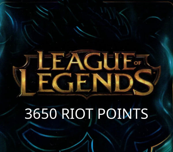 League of Legends 3650 RP Prepaid Card