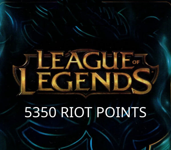 League of Legends 5350 RP Prepaid Card
