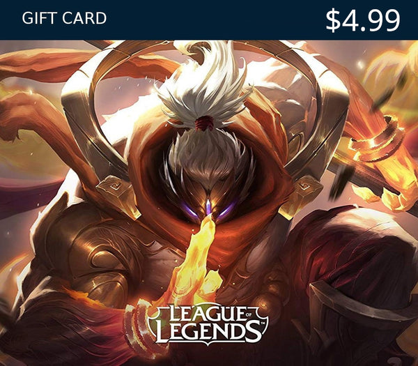 League of Legends USD 4.99 Prepaid RP Card