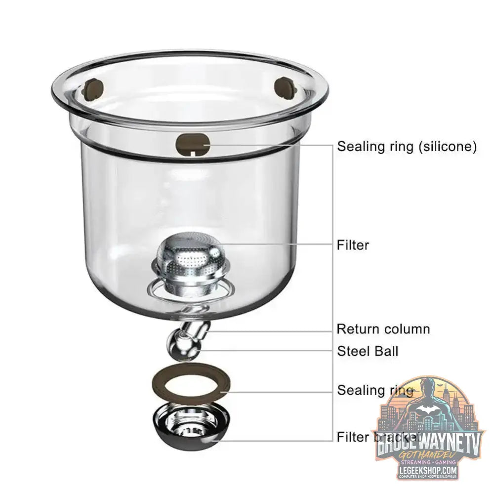 🍵 Théière en Verre avec Séparateur Intégré & Poignée en Bois – 520ML / 720ML - Legeekshop