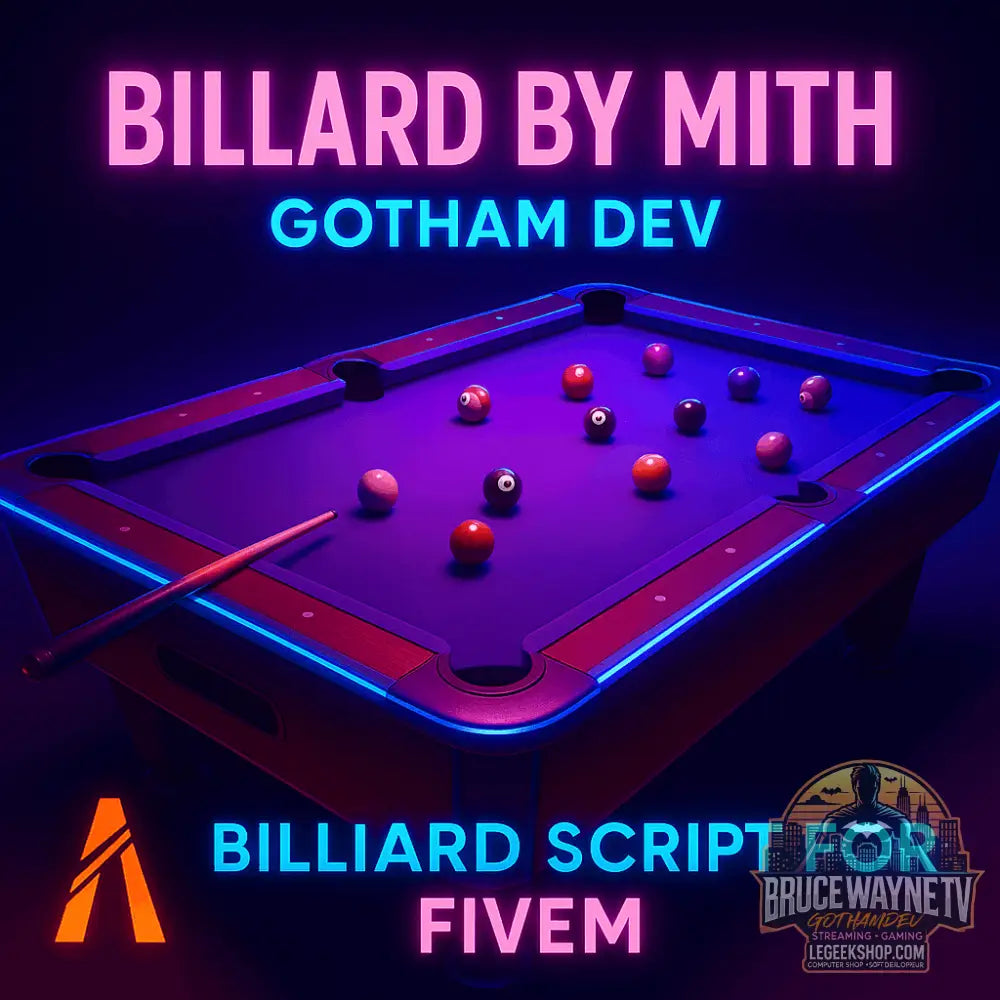 🎱 BILLARD By Myth — script billard, photo principale LeGeekShop