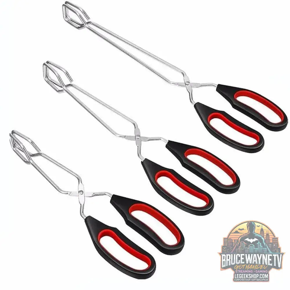 🔥 Pince à Ciseaux BBQ – Métal Antidérapant | 3 Tailles Disponibles - Legeekshop