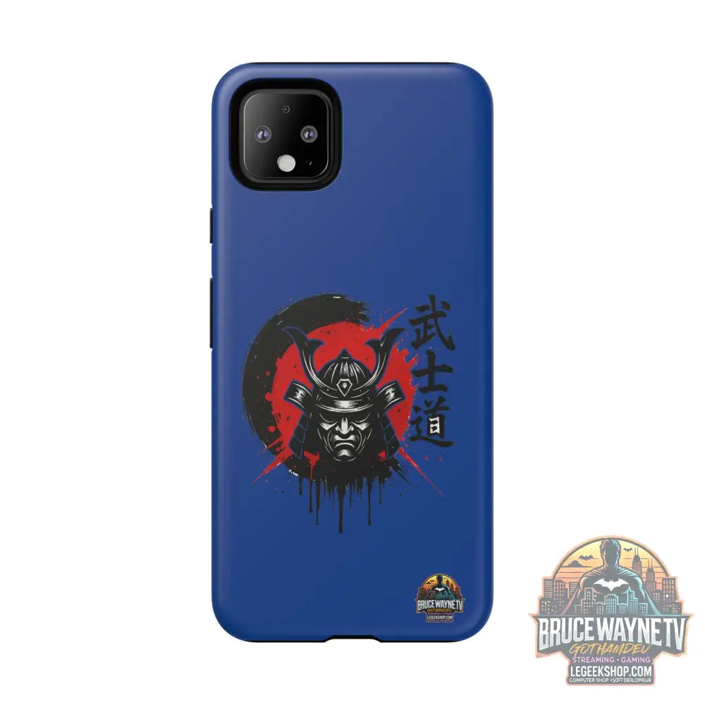 📱 samurai phone case Bleue foncé – coque renforcée Pixel & Galaxy 📱 - Phone Case