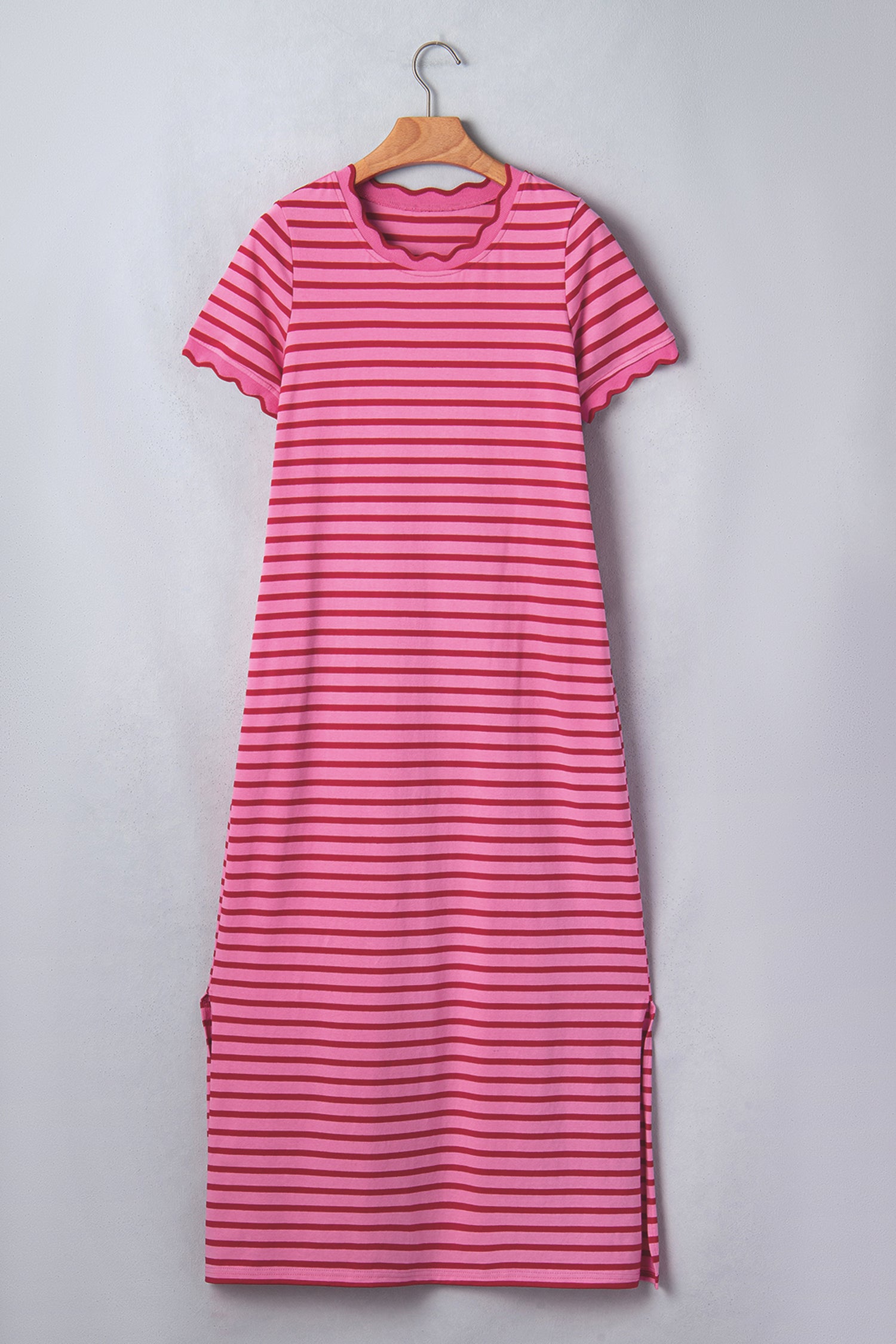 Rose Stripe Striped Short — détail Dresses/T Shirt Dresses, vue 8, LeGeekShop