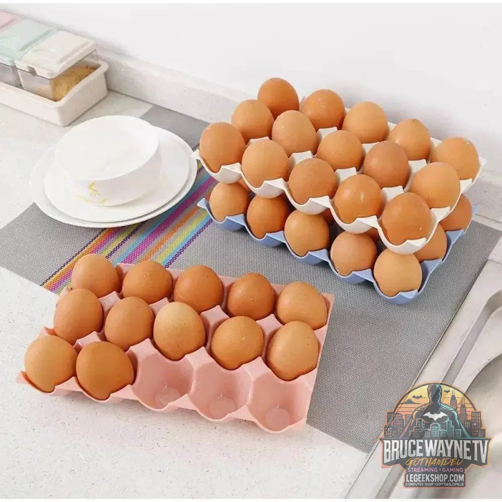 🥚 Boîte de Rangement d'Œufs Coulissante à 3 Couches – Style Échelle | Grande Capacité Réfrigérateur - Legeekshop