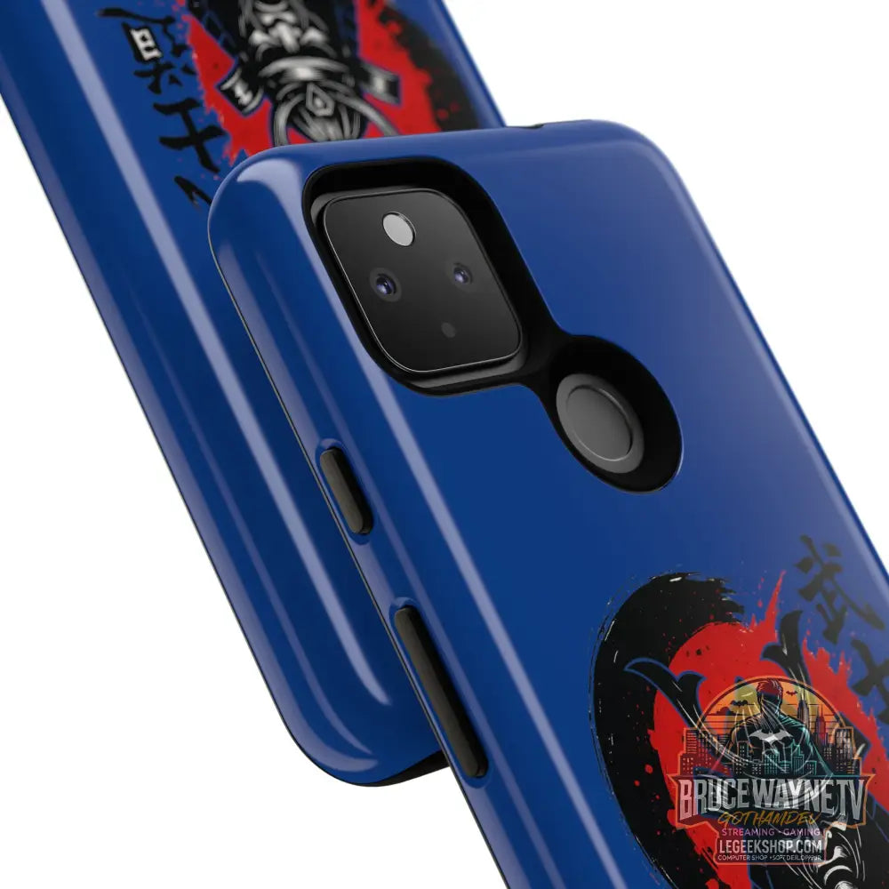 📱 samurai phone case Bleue foncé – coque renforcée Pixel & Galaxy 📱 - Phone Case