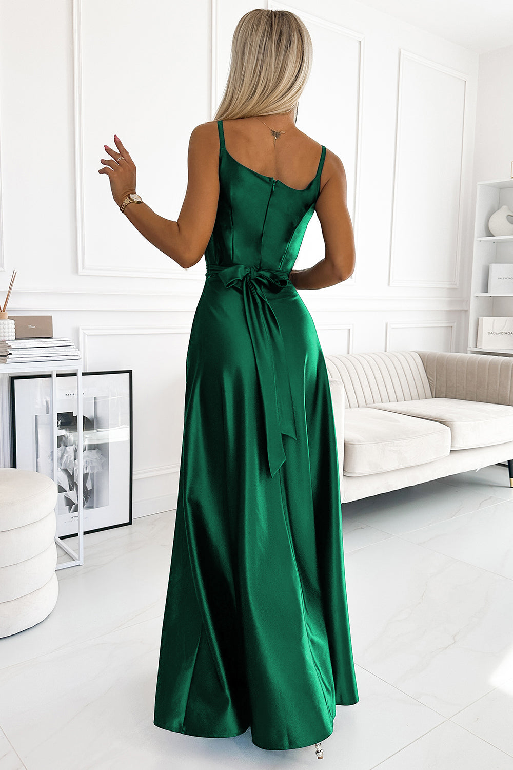 Robe femme Numoco Longue Longue — vert