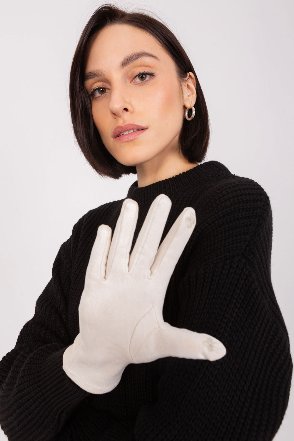Gants femme AT — beige