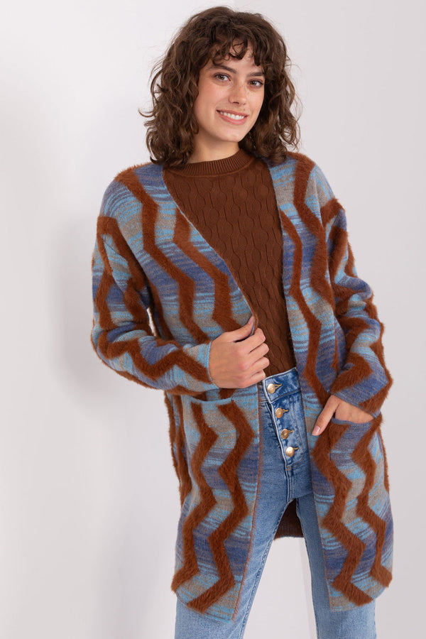 Cardigan femme AT — bleu