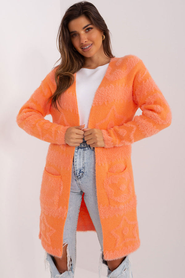 Cardigan femme AT — orange