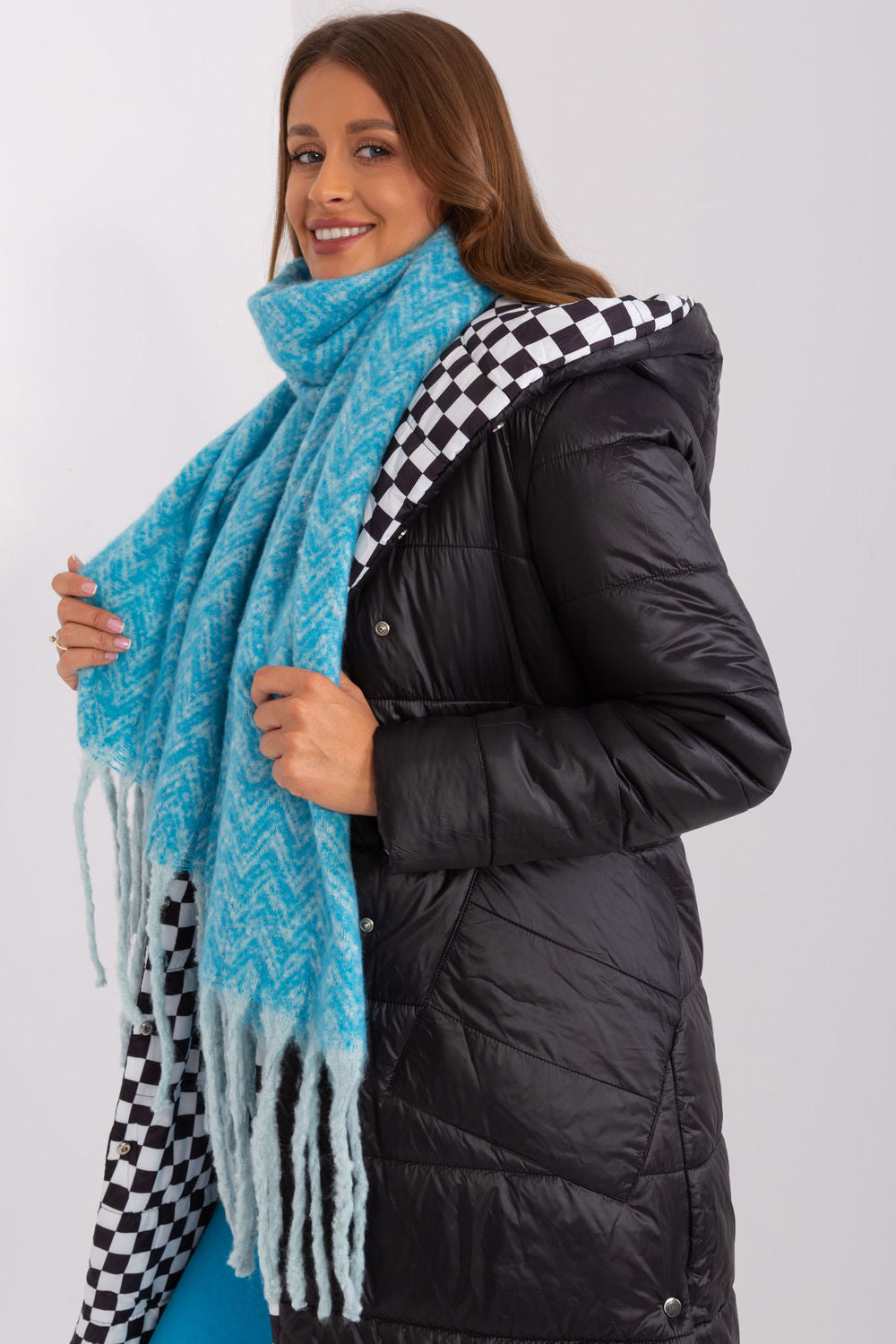 Châle femme AT — bleu