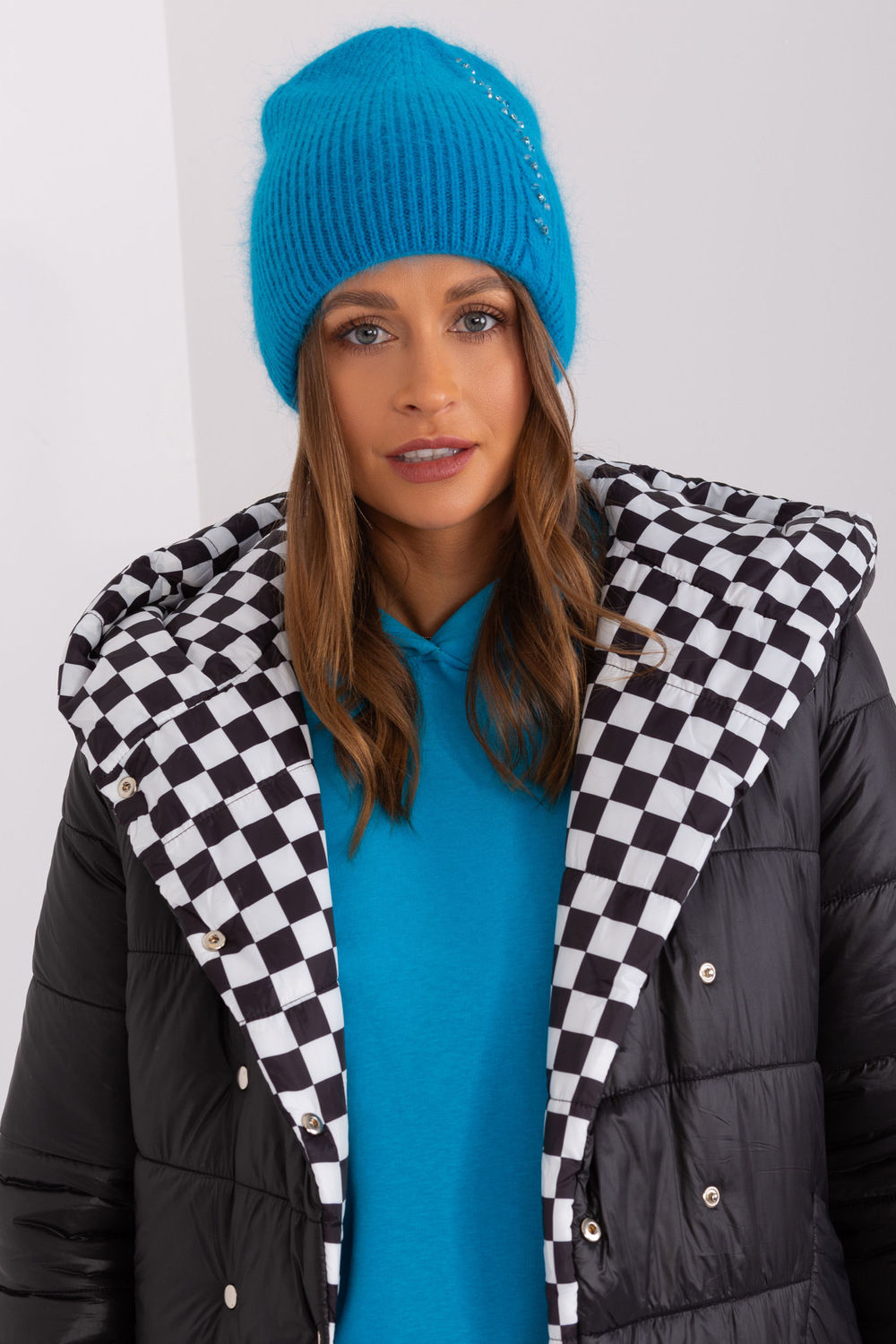 Bonnet femme AT — bleu