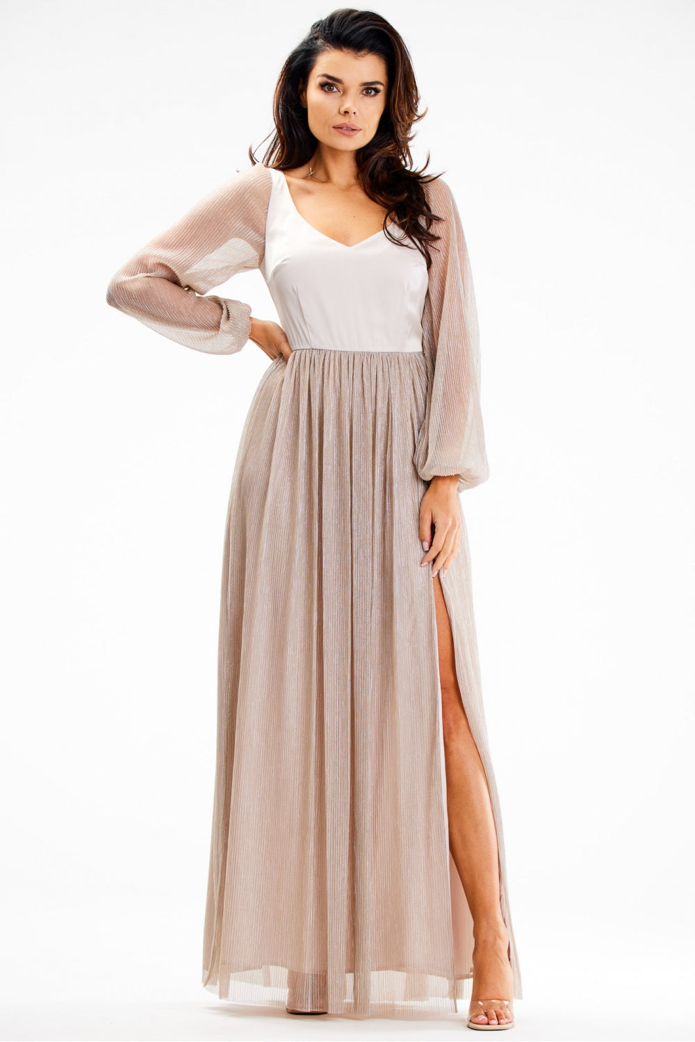 Robe femme awama Longue Longue — beige