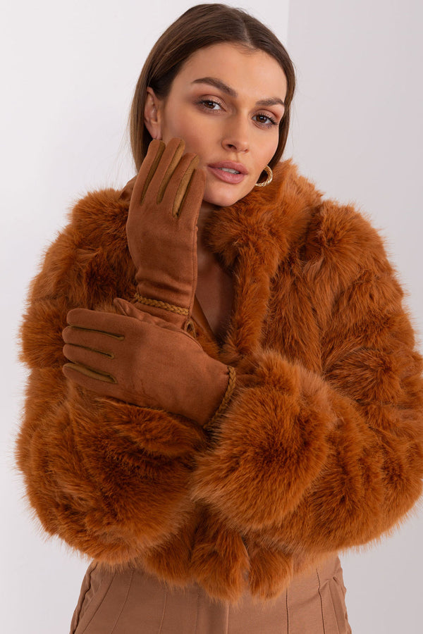 Gants femme AT — brun