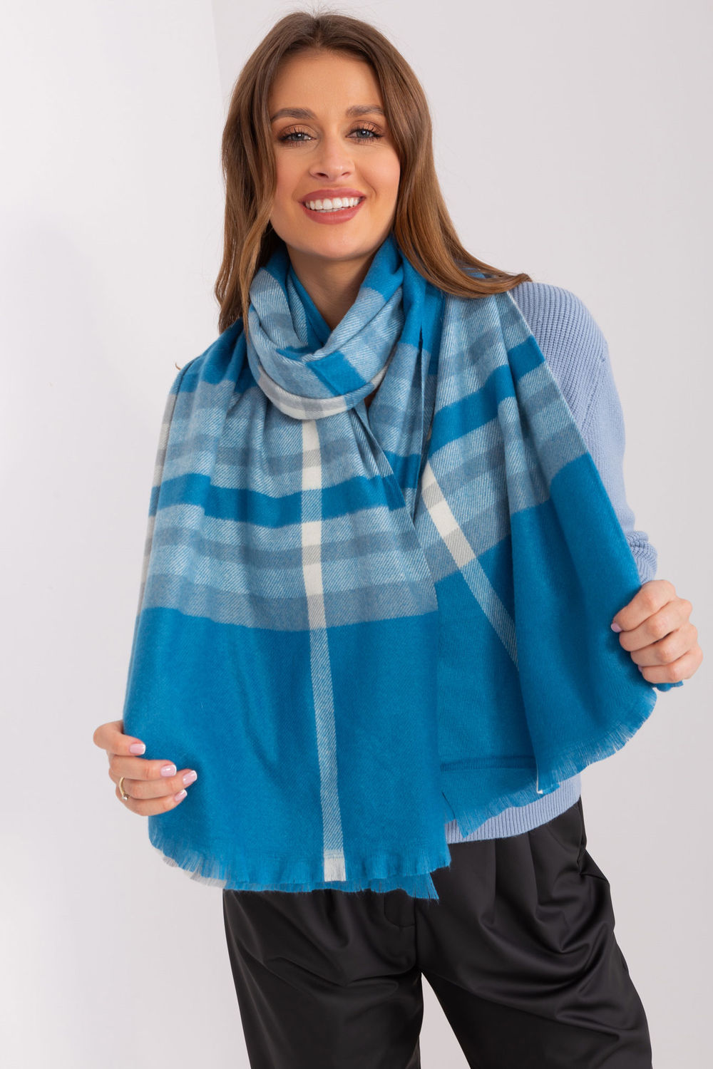 Châle femme AT — bleu