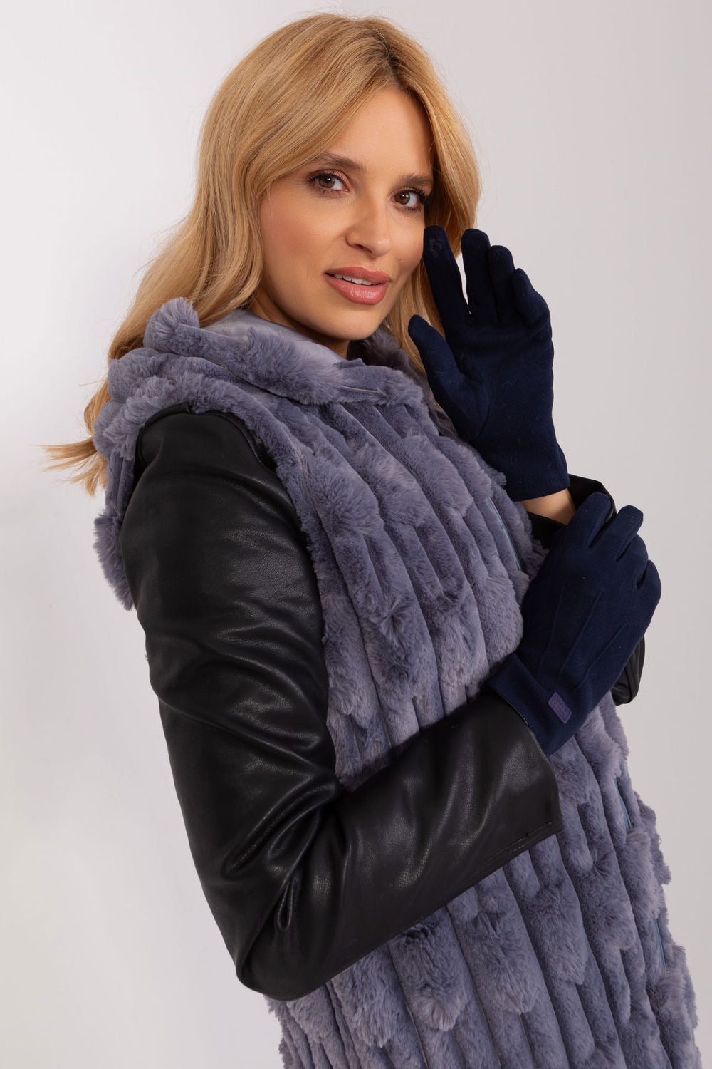 Gants femme AT — bleu marine