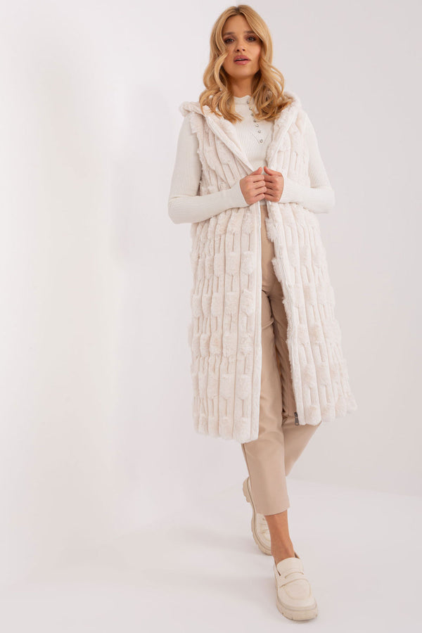 Gilet femme AT — beige