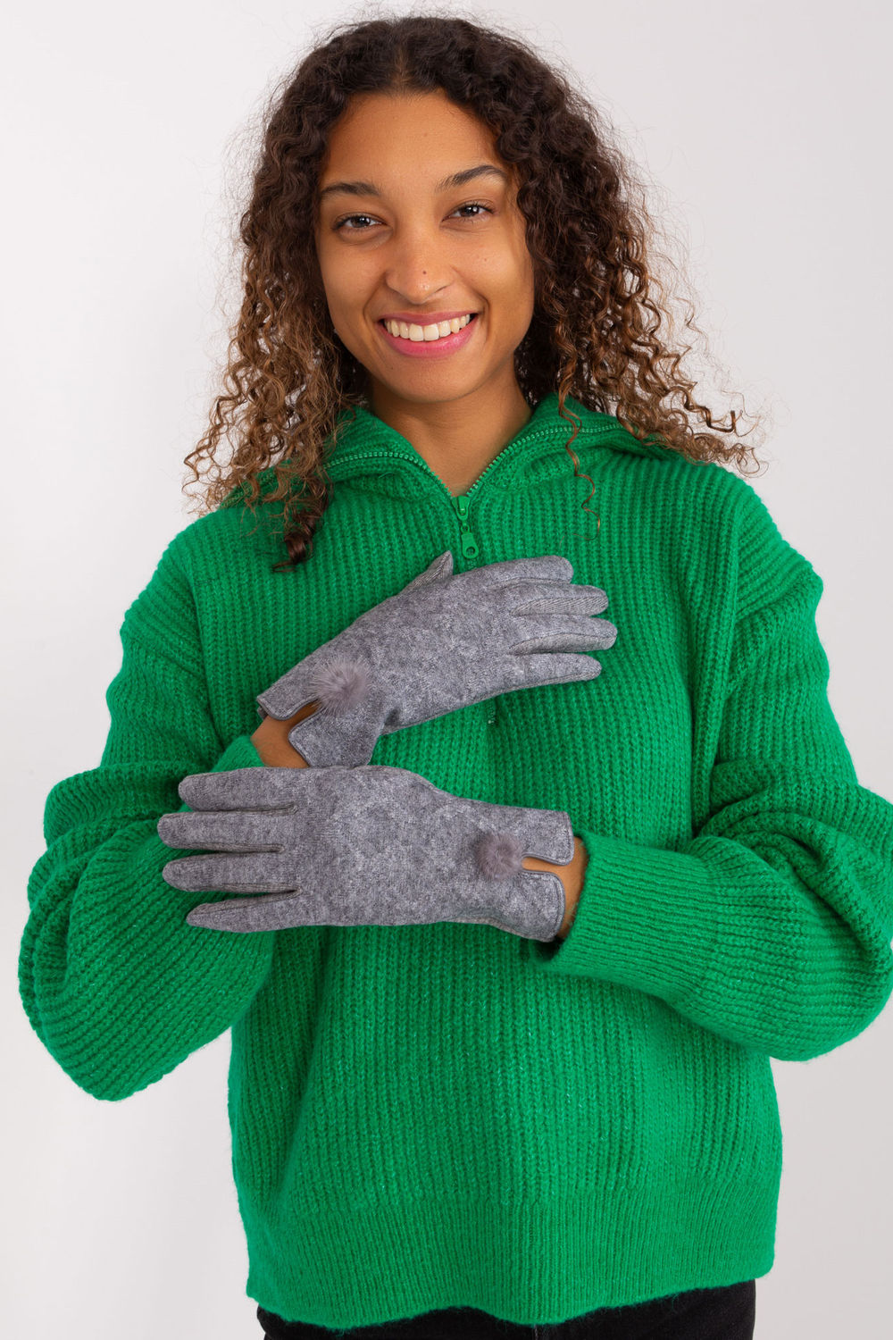 Gants femme AT — gris