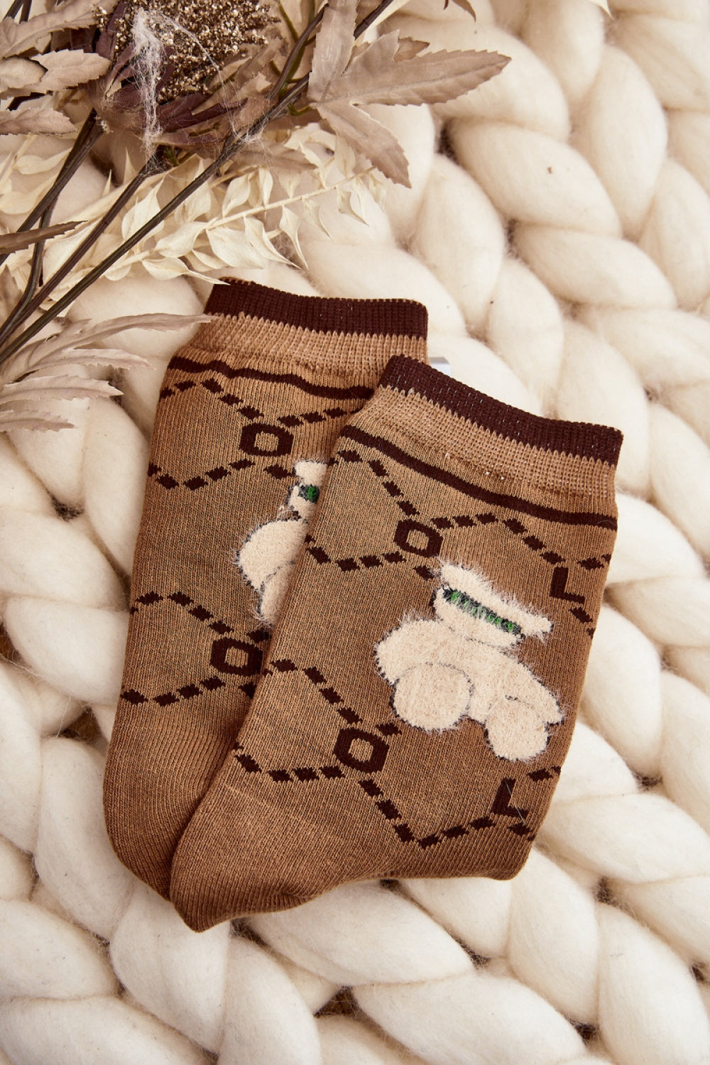 Chaussettes femme Step in style — brun