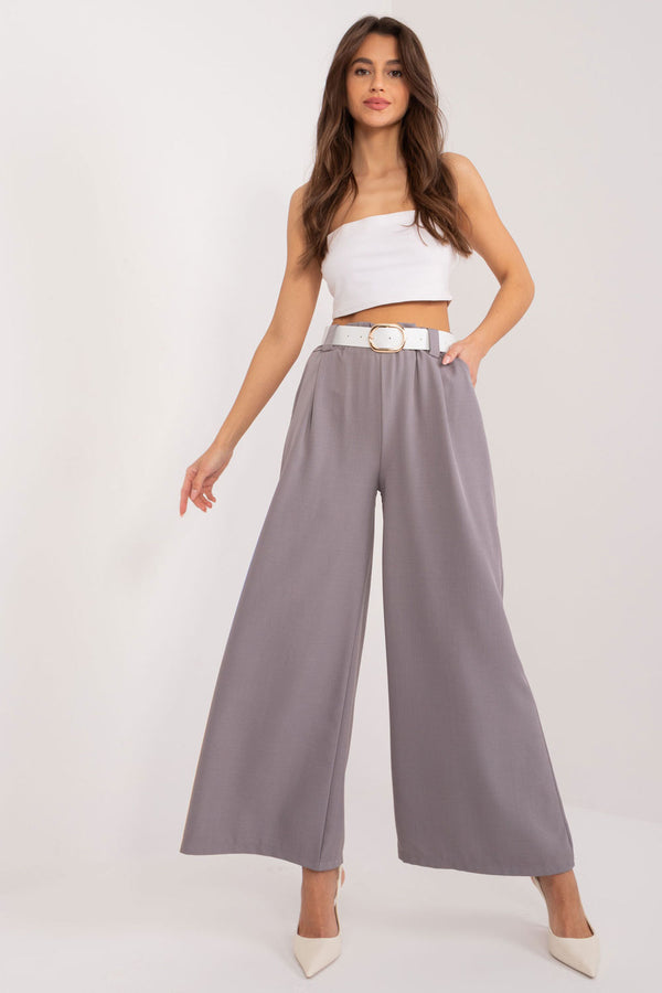 Chaussures à talons femme Italy Moda Pantalon Pantalon — gris