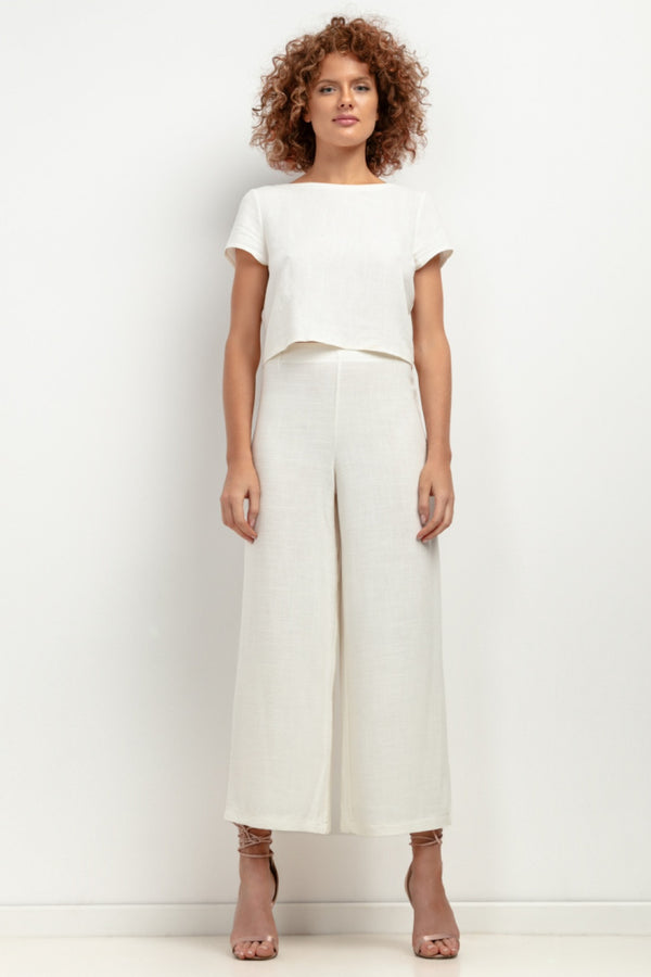 Chaussures à talons femme Tessita Pantalon Pantalon — blanc