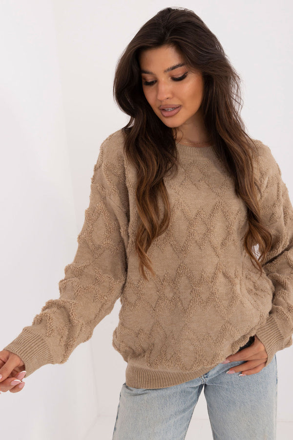 Pull femme AT Chandail Chandail — beige
