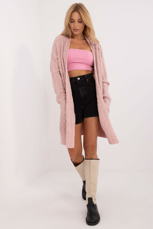 Cardigan femme AT — rosé