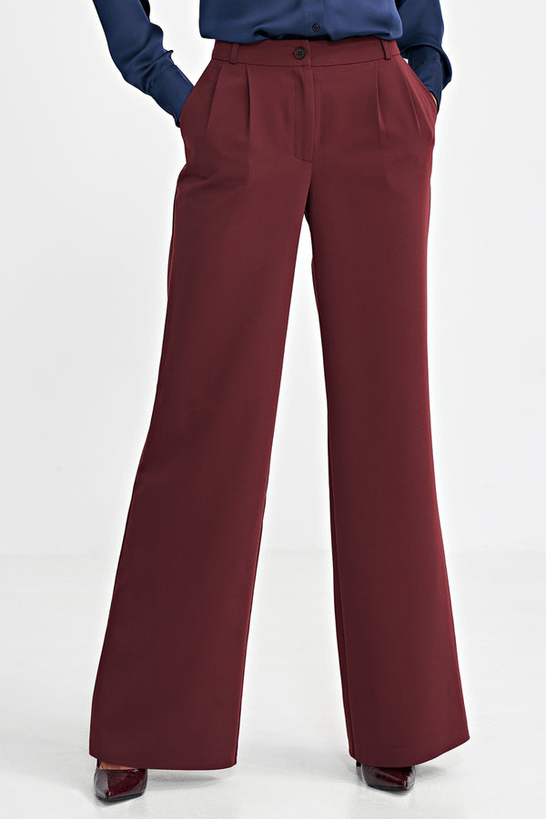 Chaussures à talons femme Nife Pantalon Long Pantalon — rouge