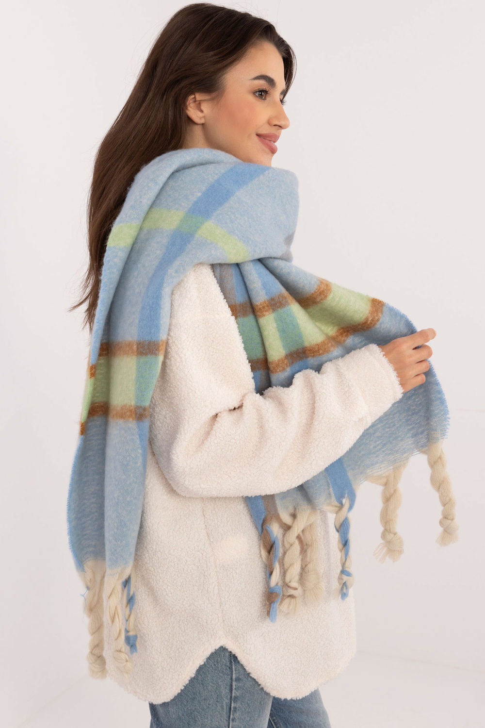 Châle femme AT — bleu