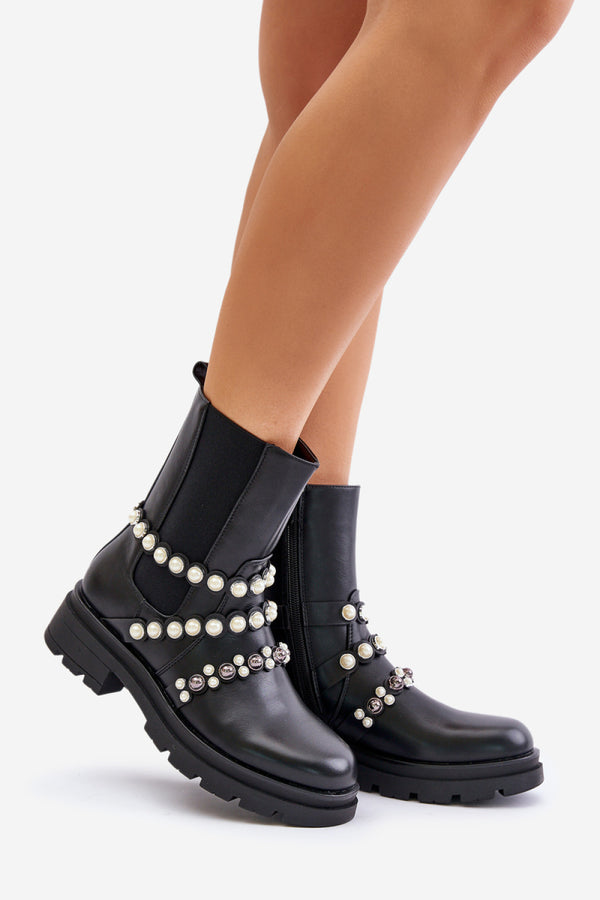 Bottes femme Step in style Jodhpur Chaussures Jodhpur — noir