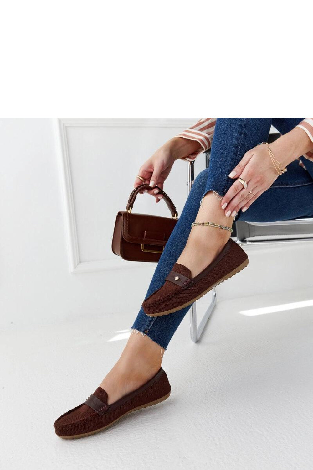 Moccasins femme Solea — brun