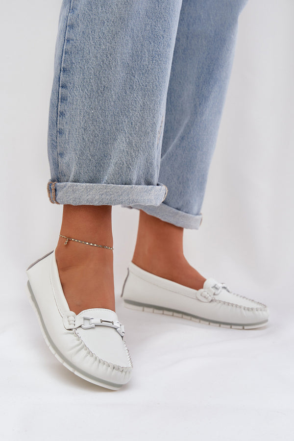 Moccasins femme Step in style — blanc