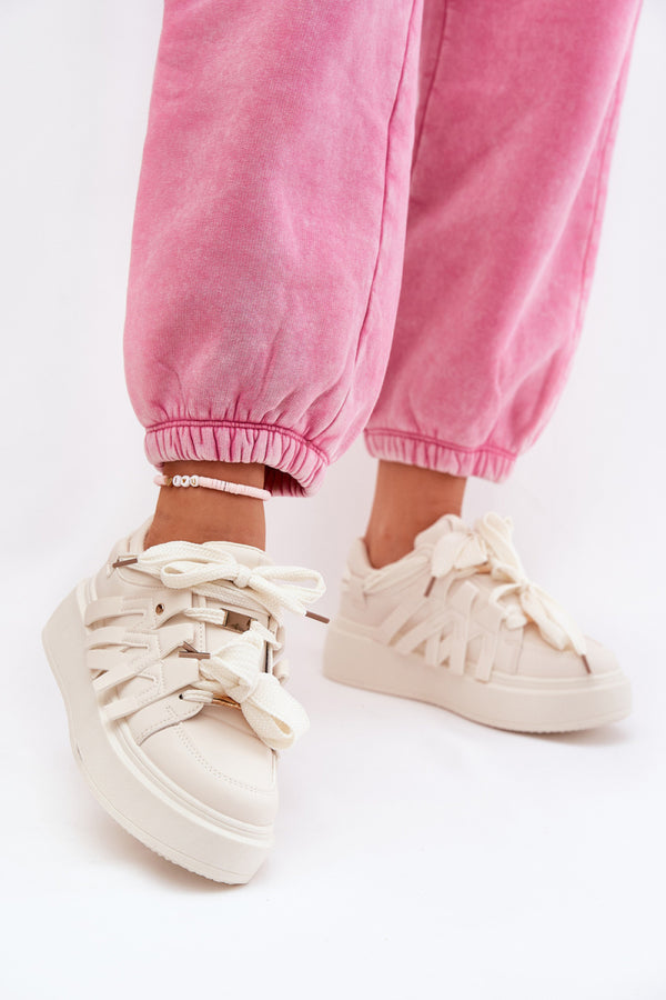 Baskets femme Step in style À Plateforme À — beige