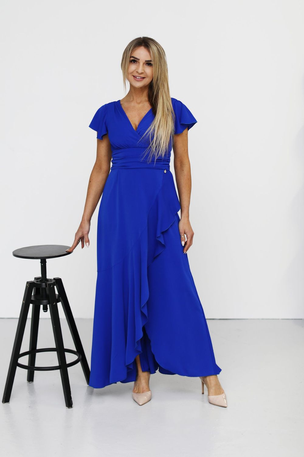 Robe femme Jersa Longue Longue — bleu