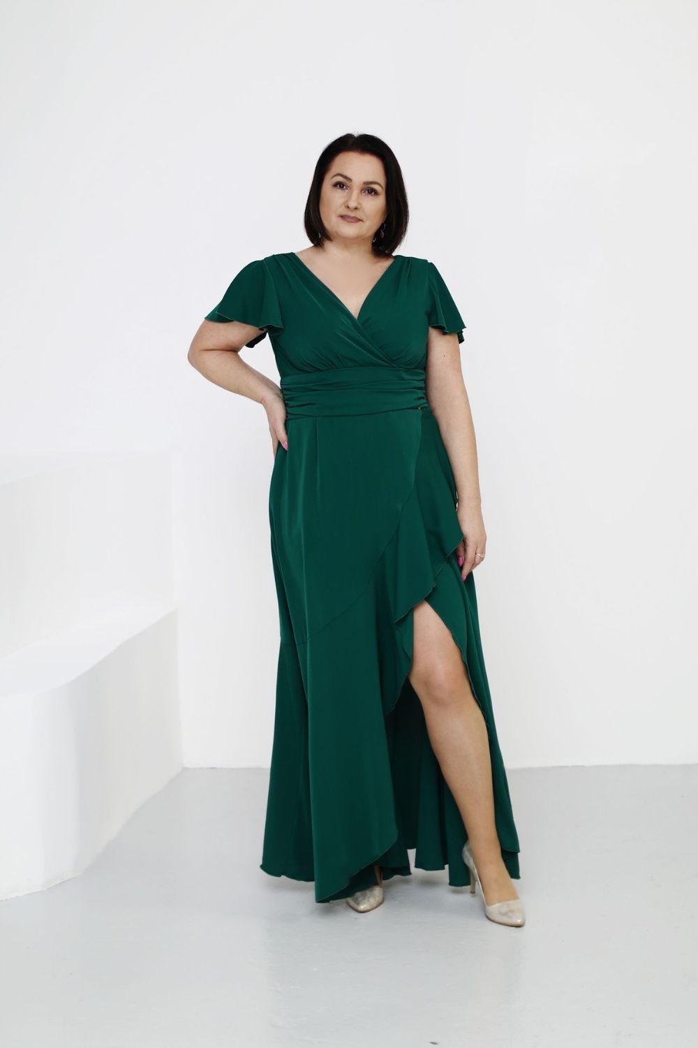 Robe femme Jersa Longue Longue — vert