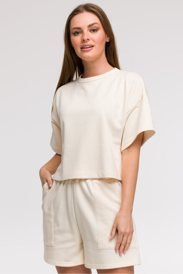 T-shirt femme BeWear Sweatshirt Sweatshirt — beige