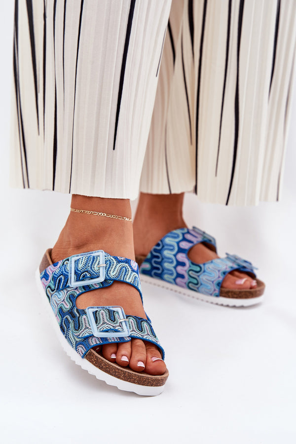 Sandales femme Step in style Clacquettes Clacquettes — bleu