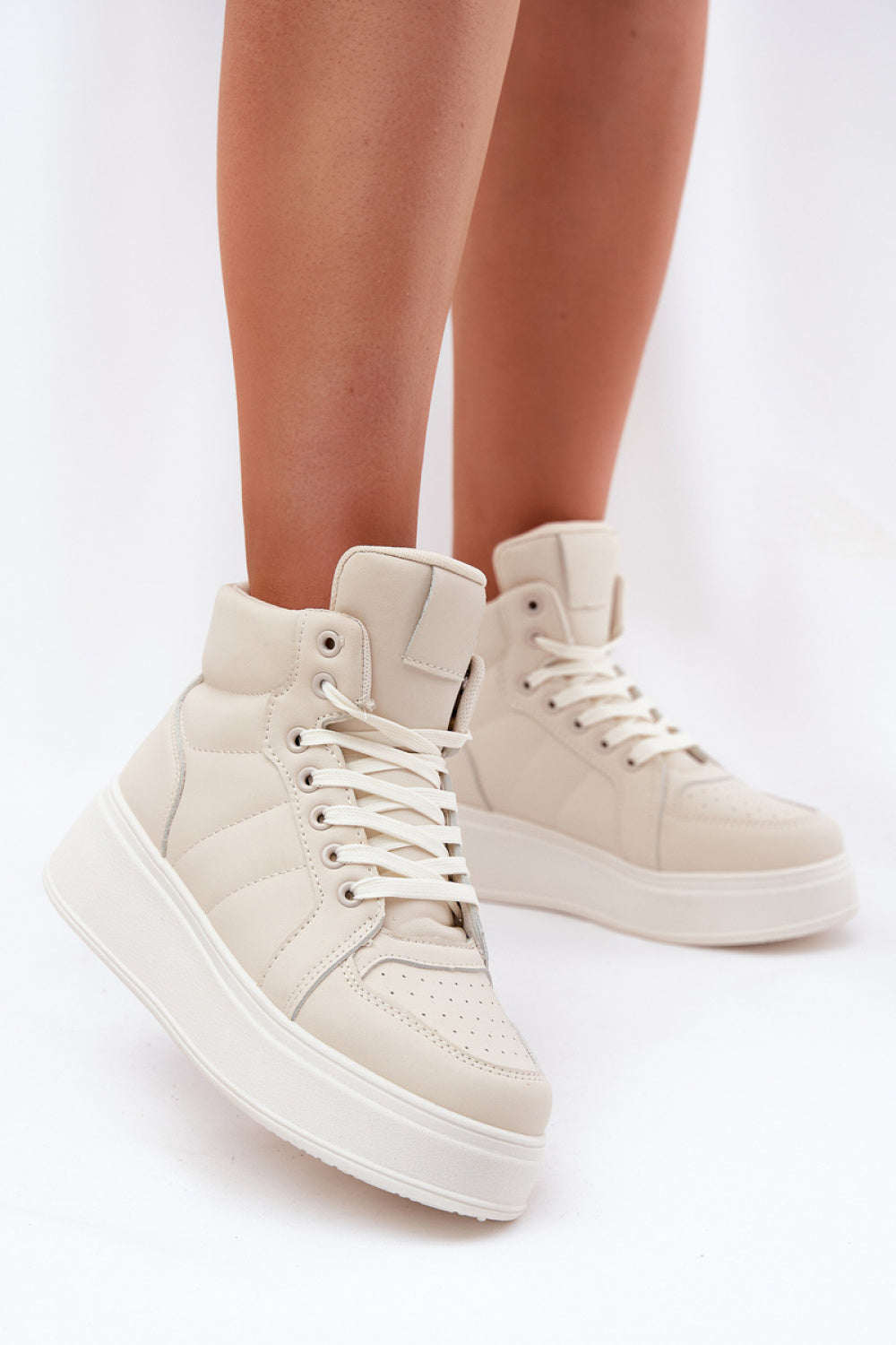 Baskets femme Step in style À Plateforme À — beige